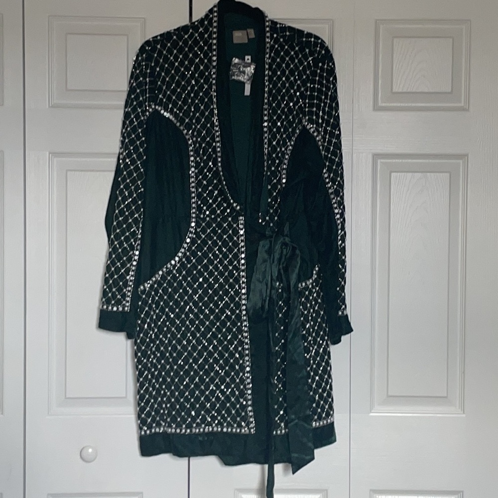 ASOS Pearl Embellished Wrap Dress